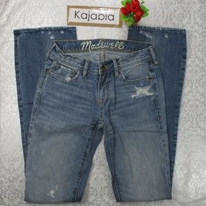 MADEWELL Distress Bootcut Jeans. Size 24            #32